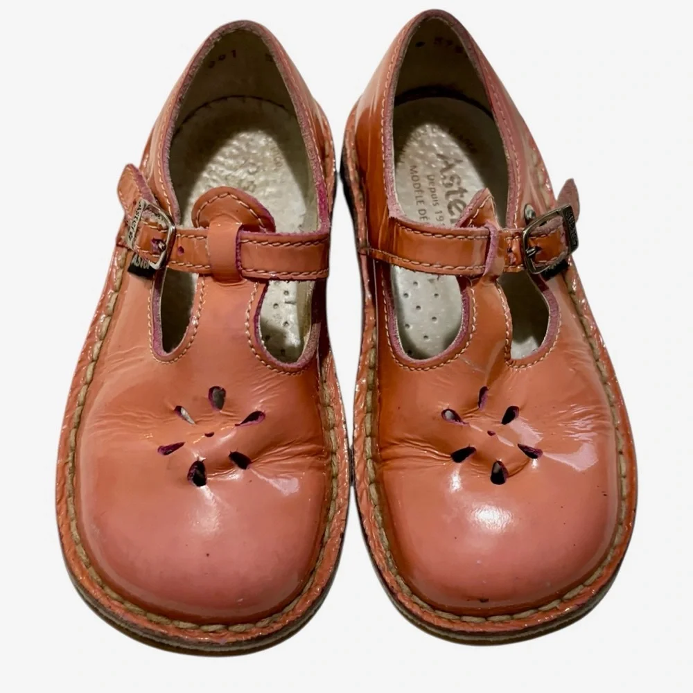 Aster Pink Patent Dingo Mary Jane Shoes size 23 Toddler 7